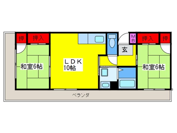 メゾン杭全の物件間取画像